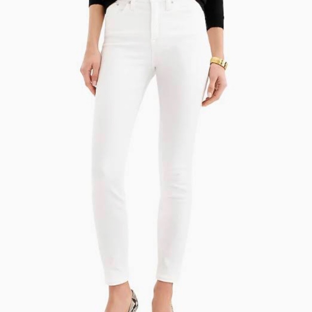 J. Crew High-Rise Toothpick in White, Sz 25